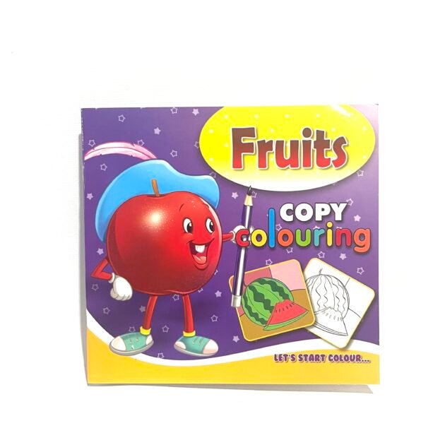 Fruits copy coloring