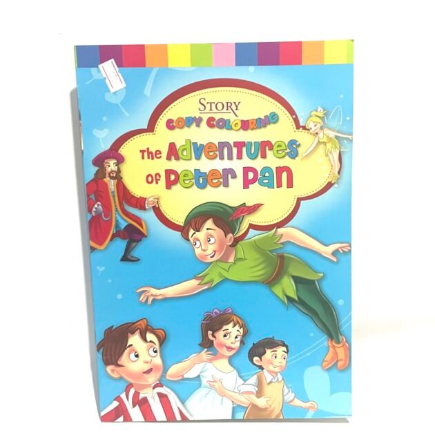 Story copy coloring : The adventures of Peter Pan