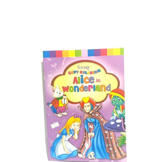 Story copy coloring : Alice in wonderland