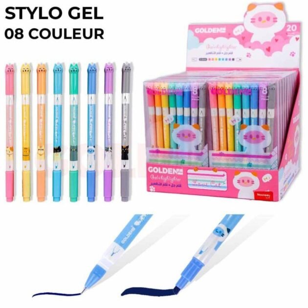 اقلام جل ملونة