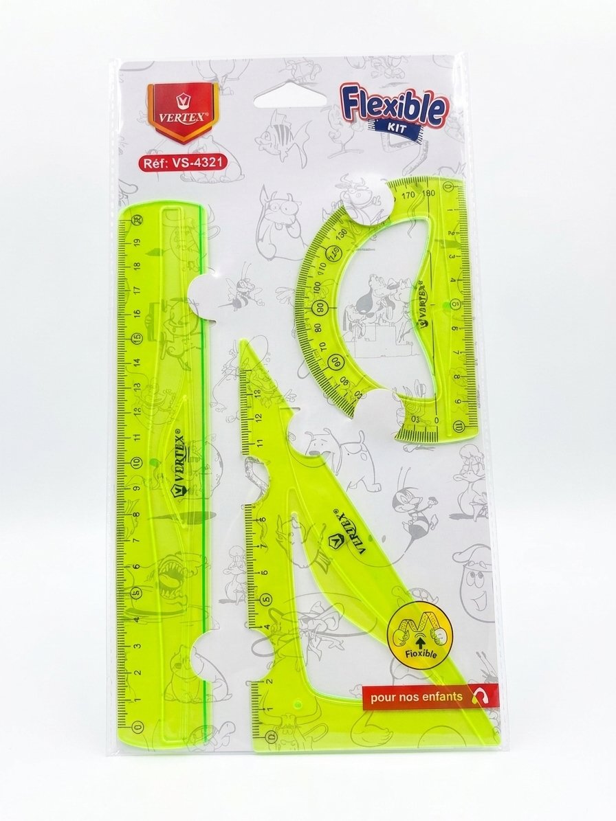 Kit géométrique flexible de 4 pièces VERTEX